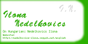 ilona nedelkovics business card